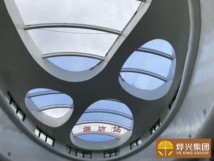 山东潍坊高铁站ETFE膜结构装饰屋面