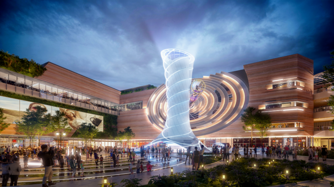 华东首个光环系！杭州光环梦中心ETFE膜结构工程迎来重大进展！